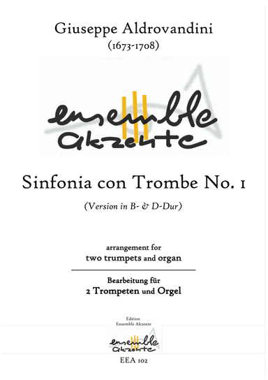 Concerto No. 1  Version in Bb and D - arrangement for two trumpets and organ (arr. Matthias Eckart | Edition Ensemble Akzente)