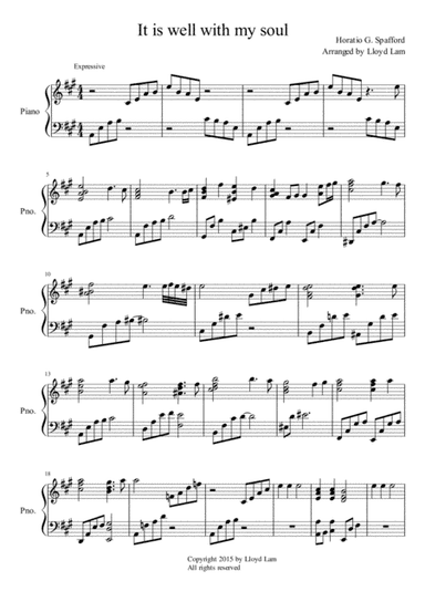 It is well with my soul (arr. Lloyd T. Lam)