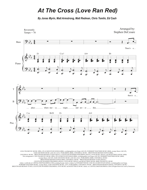 At The Cross (love Ran Red) (arr. Stephen DeCesare)