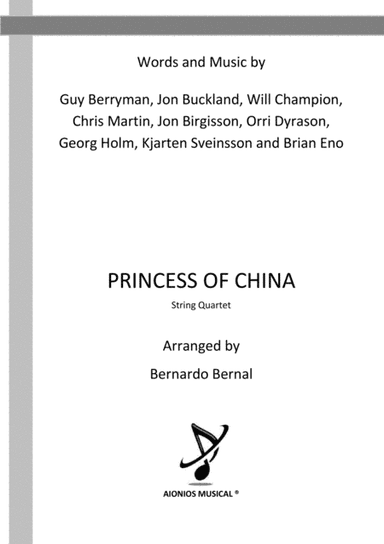 Princess Of China (arr. Bernardo Bernal)