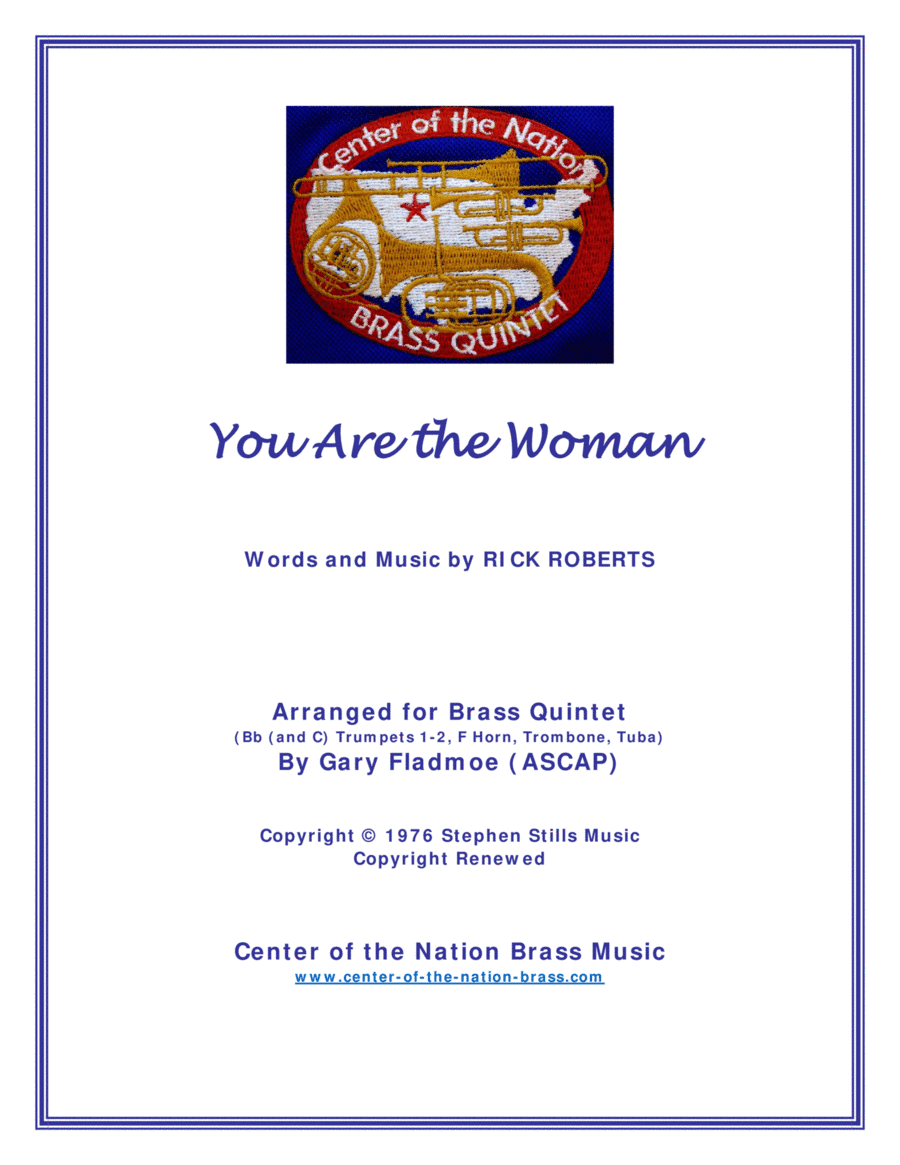 You Are The Woman (arr. Gary Fladmoe (ASCAP))