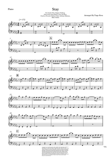 Stay (arr. Tiago Rosa)