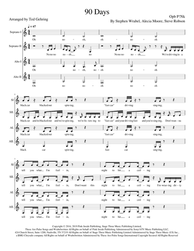 90 Days (arr. Ted Gehring)