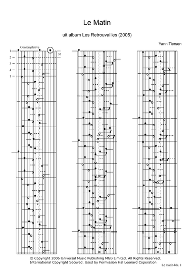 Le Matin (arr. klavarskribo)
