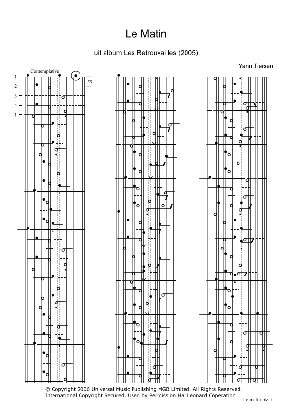 Le Matin (arr. klavarskribo)