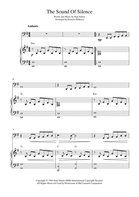 The Sound Of Silence (arr. Kaiserin Rebecca)