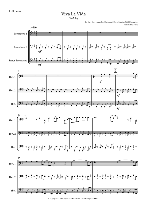 Viva La Vida (arr. Fabio Britto)