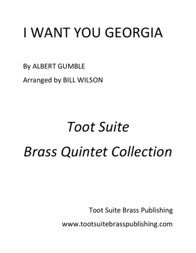 I Want You Georgia (arr. Bill Wilson)