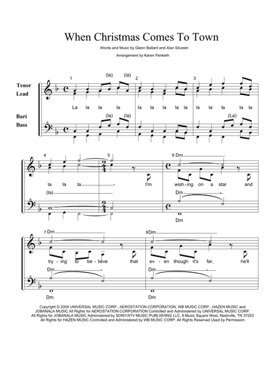 When Christmas Comes To Town (arr. Karen Penketh)