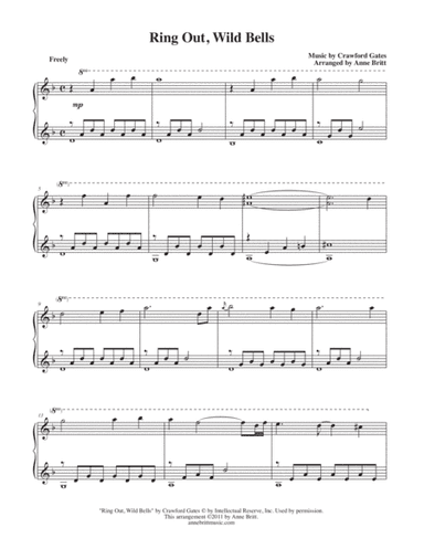 Ring Out, Wild Bells (arr. Anne Britt)