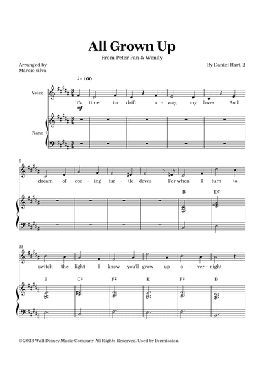 All Grown Up (arr. Márcio Silva)