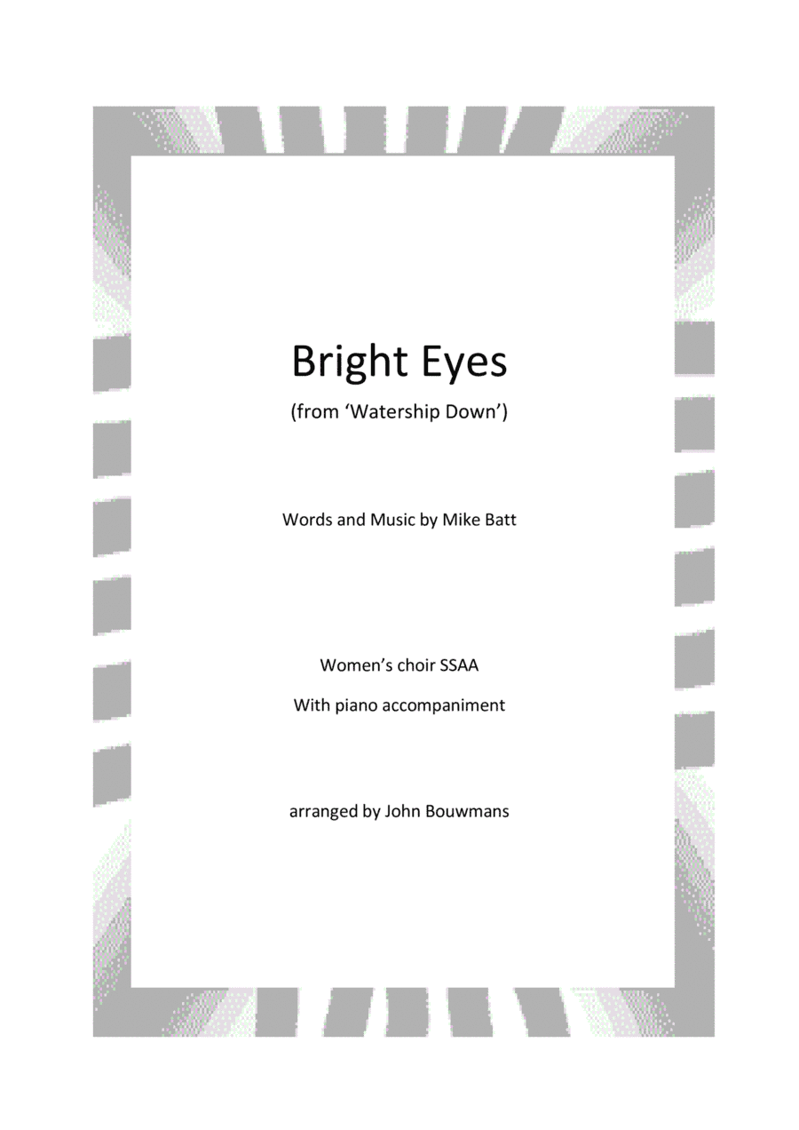 Bright Eyes (arr. John Bouwmans)