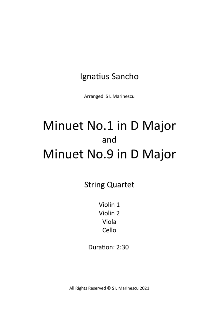 Minuets in D Major (arr. S L Marinescu)