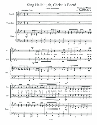 Sing Hallelujah, Christ is Born!