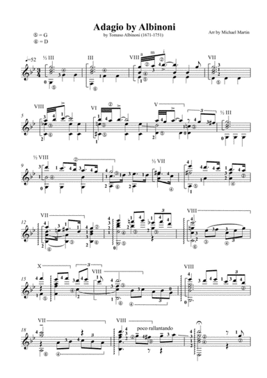 Adagio (arr. Michael Marrtin)