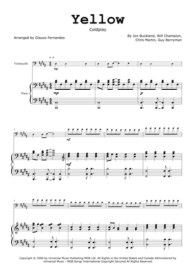Yellow (arr. Glauco Fernandes)
