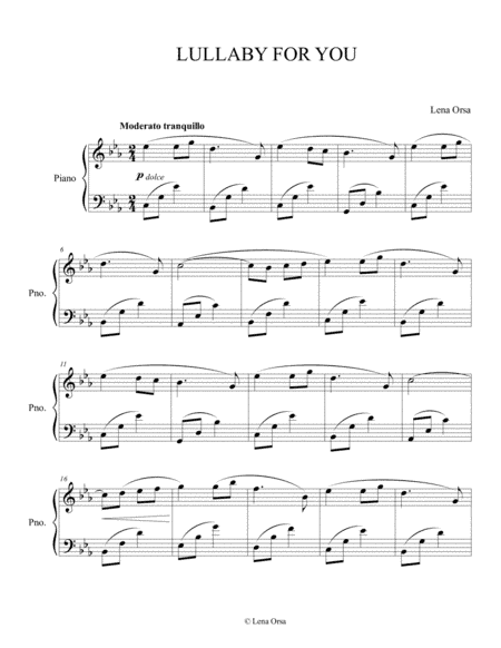 Lullaby for You