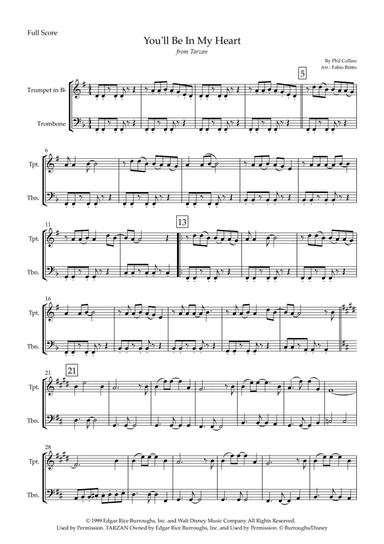 You'll Be In My Heart (arr. Fabio Britto)