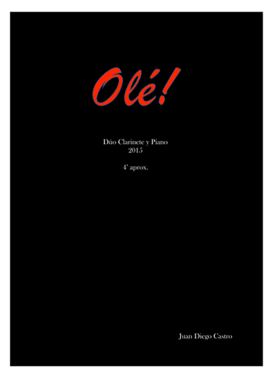 Olé! Clarinete Piano