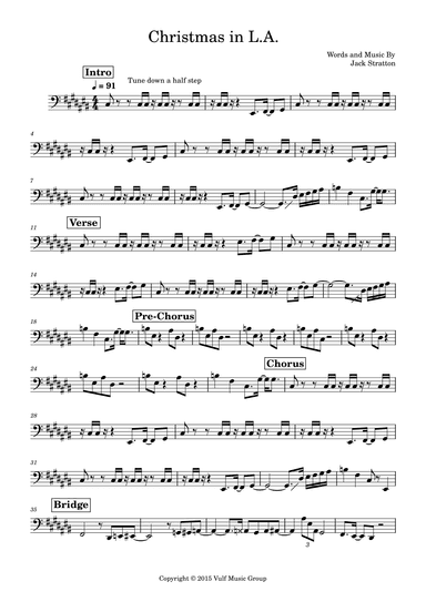 Christmas In L.a. (arr. Marcus Gram Jacobsen)