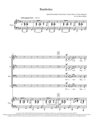 Bamboleo (arr. Steve Milloy)