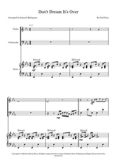 Don't Dream It's Over (arr. SAMUEL DE SOUZA MALAQUIAS)