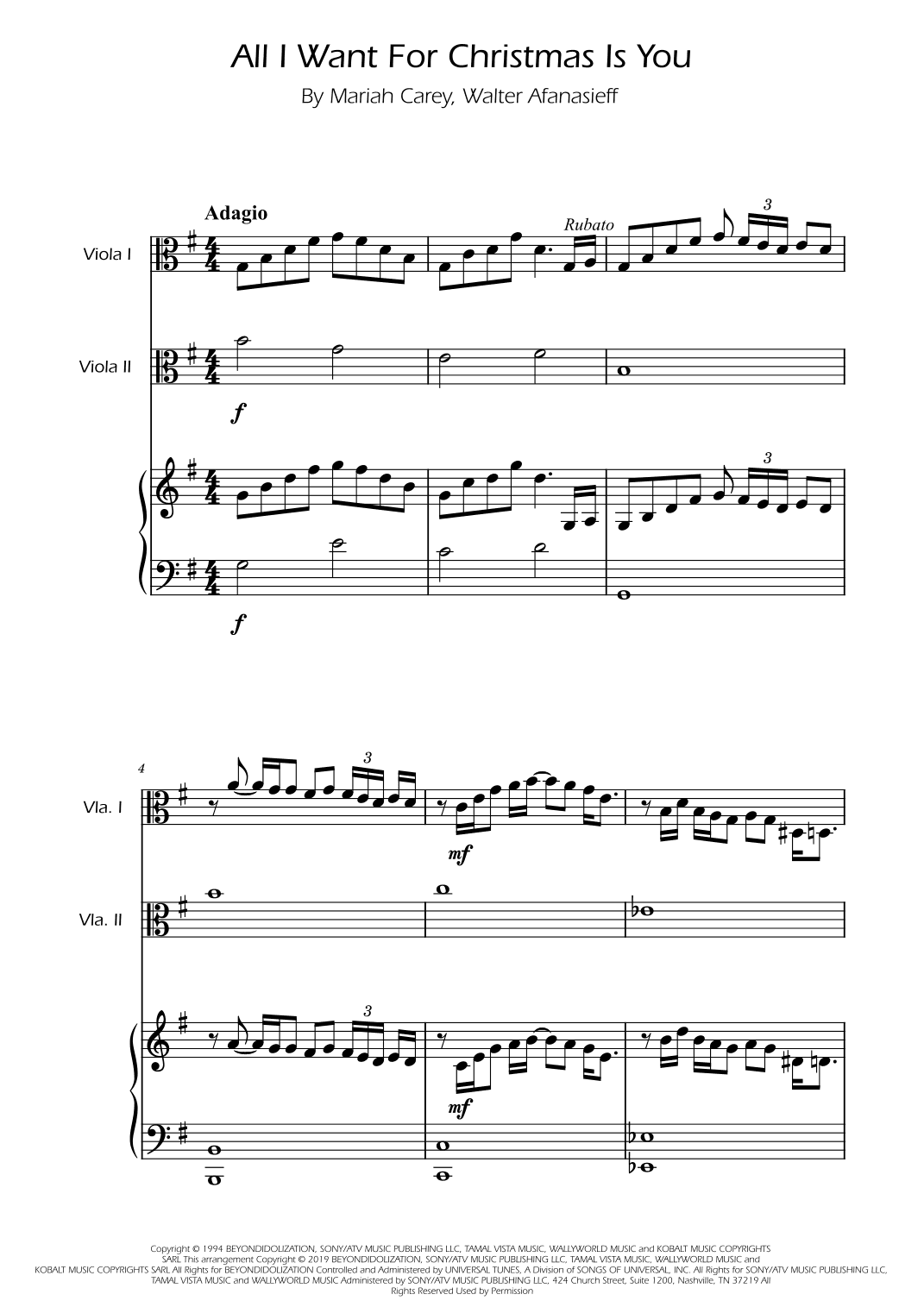 All I Want For Christmas Is You (arr. Ygor Nunes)