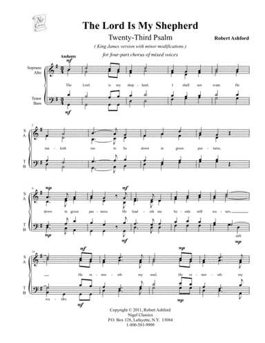 The Lord Is My Shepherd - 23rd Psalm