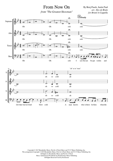 From Now On (arr. Alexander de Bruin)