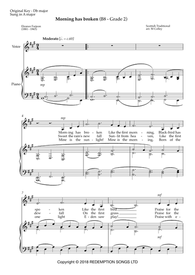 Morning Has Broken (arr. M Colley)