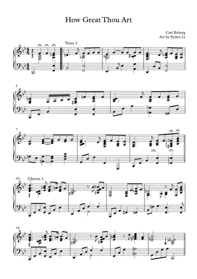 How great thou art (arr. Esther Lihj)