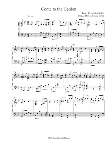 Come To The Garden (arr. J. Richard Dixon)