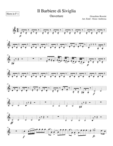 Il Barbiere di Siviglia ( Ouverture ) (arr. Emil - Octav Ambrosă)