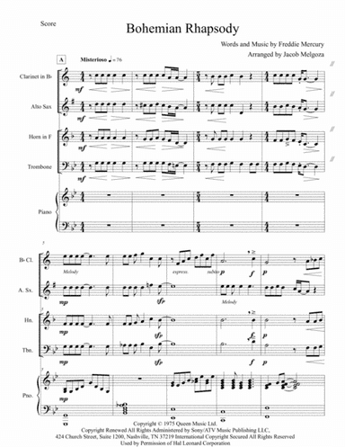 Bohemian Rhapsody (arr. Jacob Melgoza)