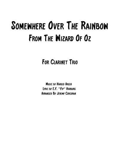 Over The Rainbow (from The Wizard Of Oz) (arr. Jeremy Corcoran)