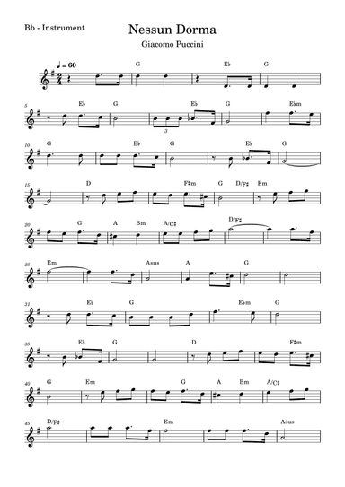 Nessun Dorma (arr. Fabio Eduardo de Oliveira)
