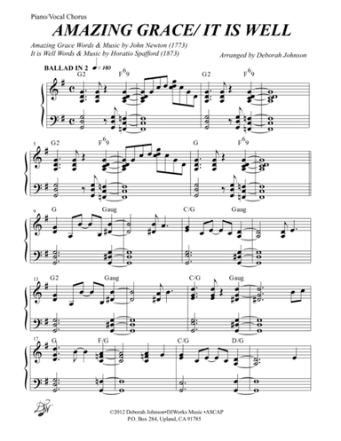 Amazing Grace/It is Well With my Soul (arr. Deborah Johnson)