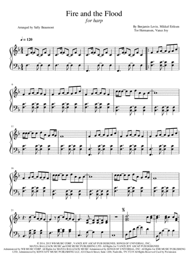 Fire And The Flood (arr. Sally Beaumont)