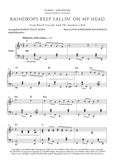 Raindrops Keep Fallin' On My Head (arr. Danilo "Daca" Alves)