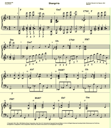 Shangri-la (arr. Doug Abbott)