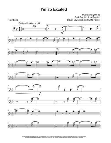 I'm So Excited (arr. David Lartey)