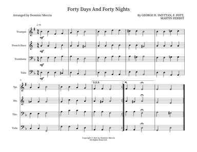 Forty Day and Forty Nights (arr. Dominic Meccia)