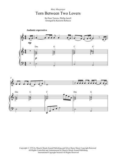 Torn Between Two Lovers (arr. Kaiserin Rebecca)