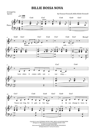 Billie Bossa Nova (arr. Iguana)