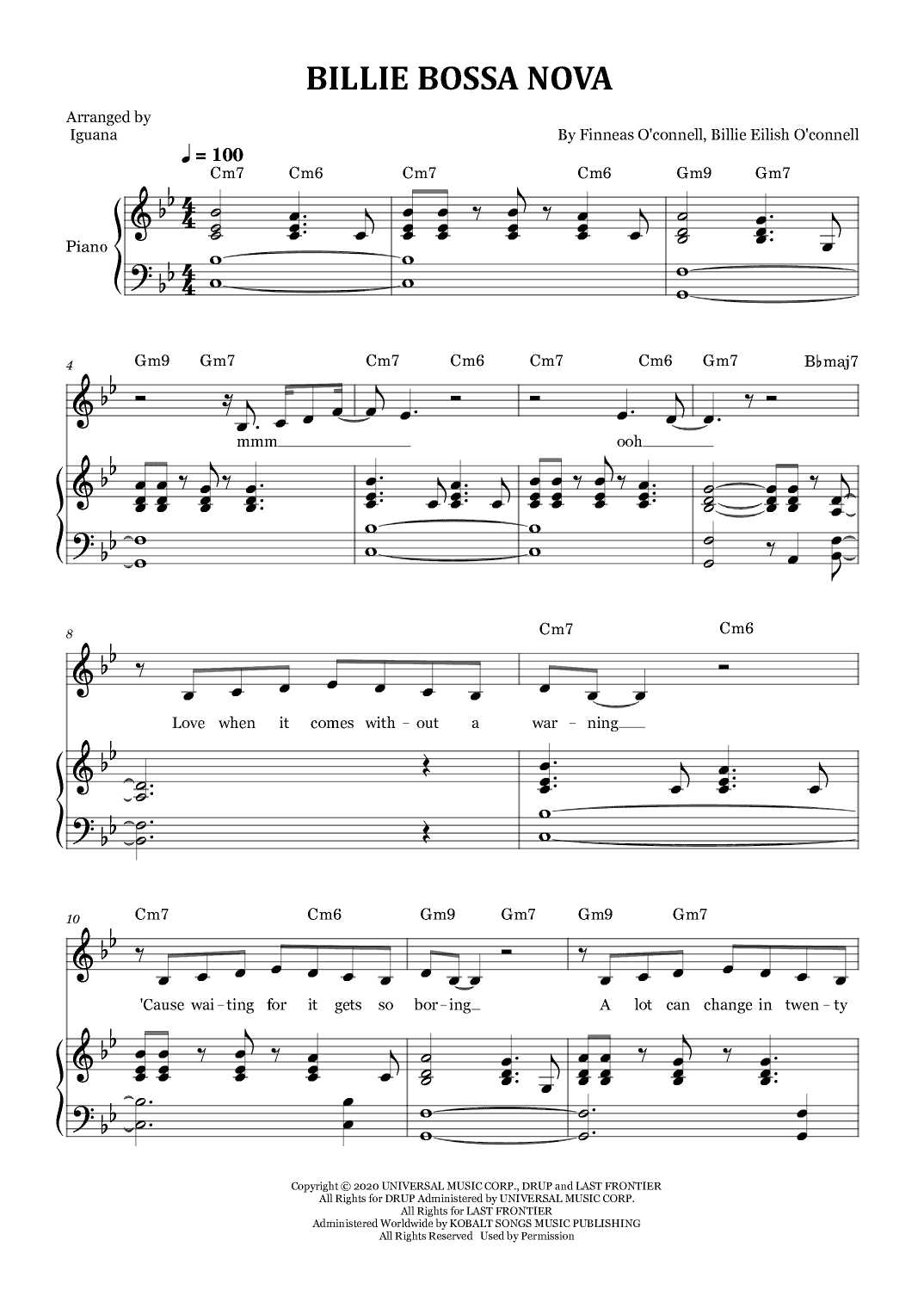 Billie Bossa Nova (arr. Iguana)