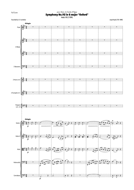 Haydn - Symphony No.92 in G major, Hob.I:92 "Oxford" (arr. J.G. Cucó Barber)