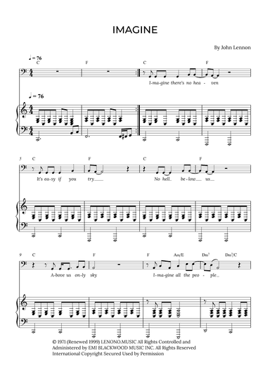 Imagine (arr. Alex Nunes Rodrigues)