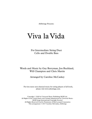 Viva La Vida (arr. Caroline McCaskey)