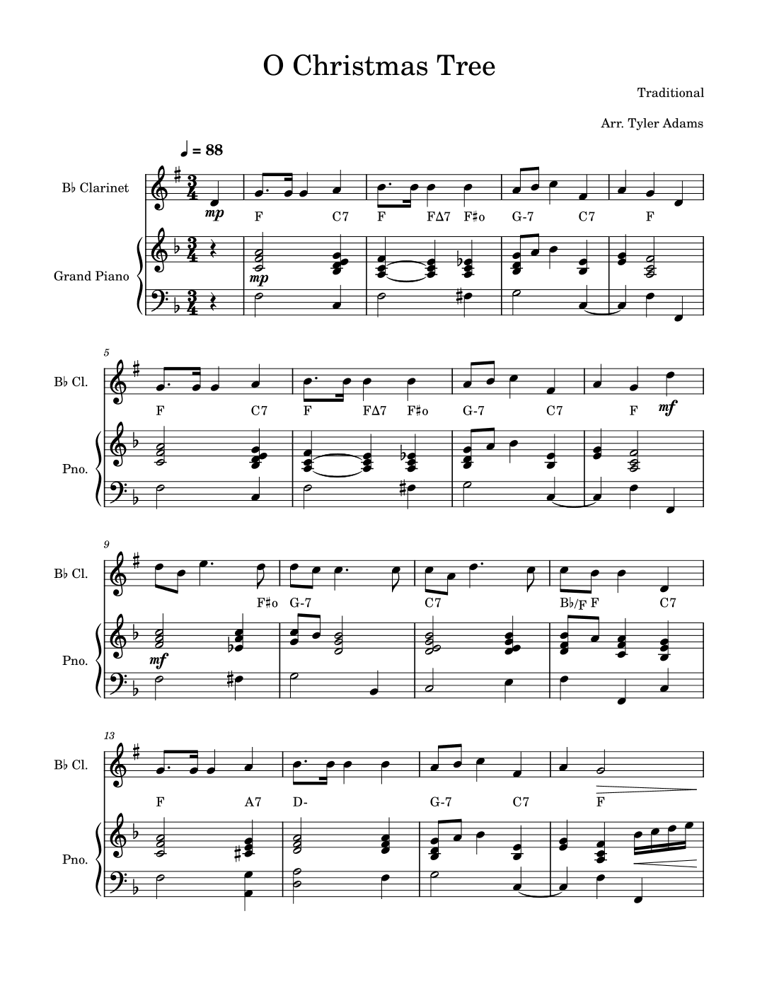 O Christmas Tree (Clarinet Solo with Piano) (arr. Tyler Adams)