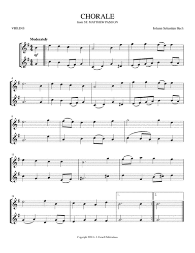Chorale (from St. Matthew Passion) (arr. Mark Phillips)